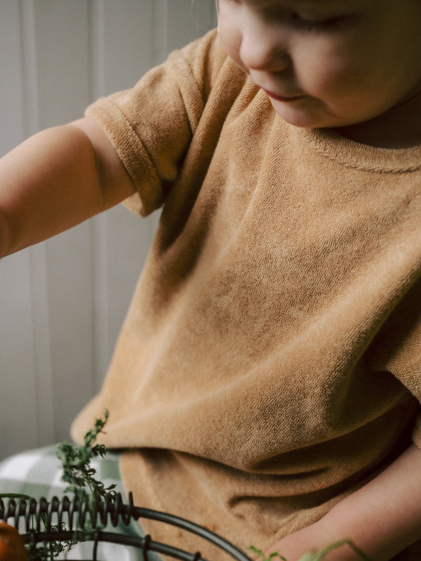 Wheat Terry Boxy T-Shirt | Organic Zoo