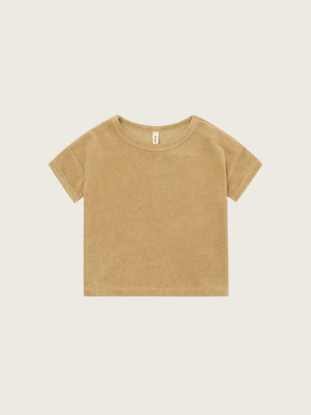 Wheat Terry Boxy T-Shirt | Organic Zoo