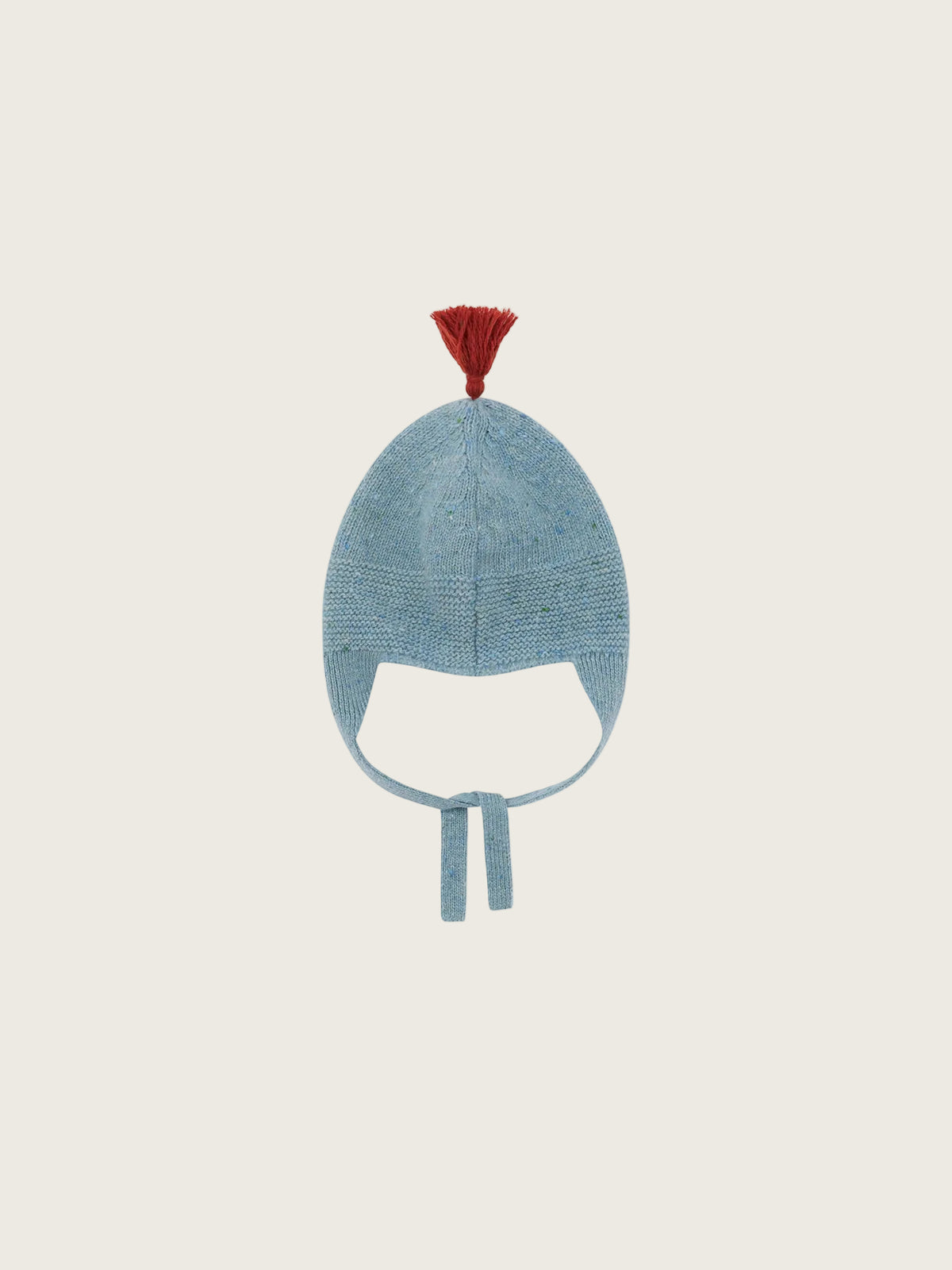 Winter Sky contrast Tassel Hat