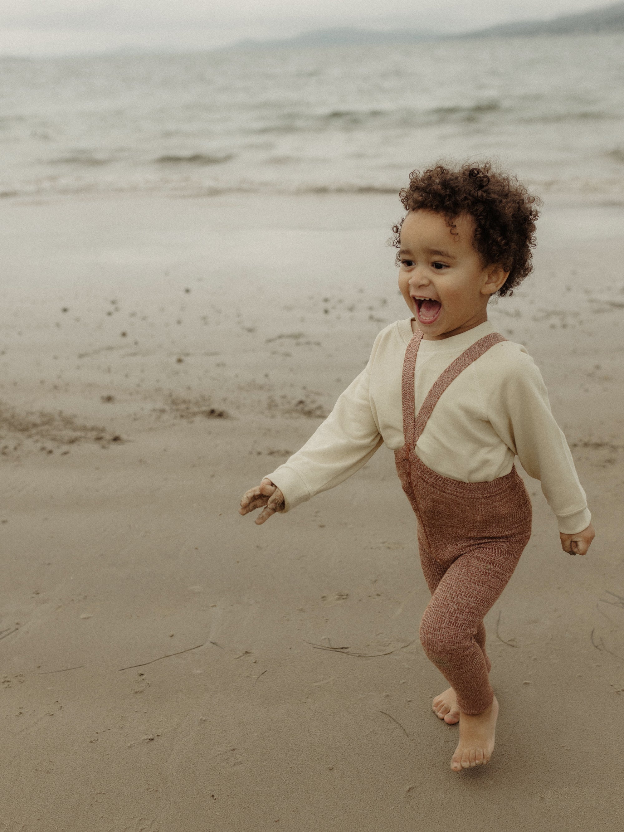 Salted Caramel Footless Tights with braces