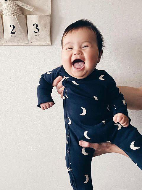 Navy Midnight Suit with contrast feet