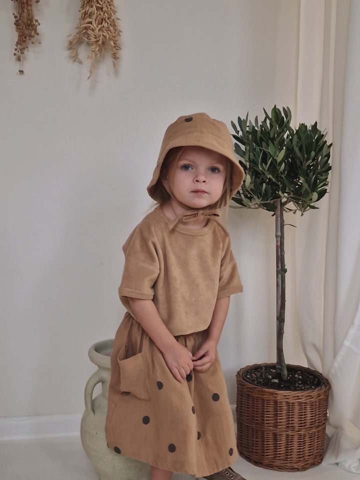 Gold Dots Bucket Sun Hat