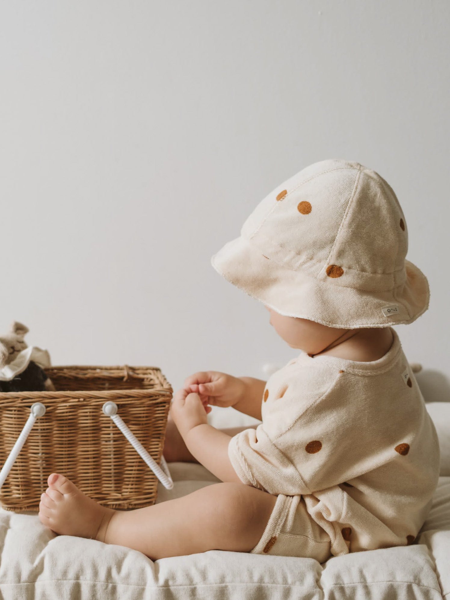 Dots Terry Bucket Sun Hat