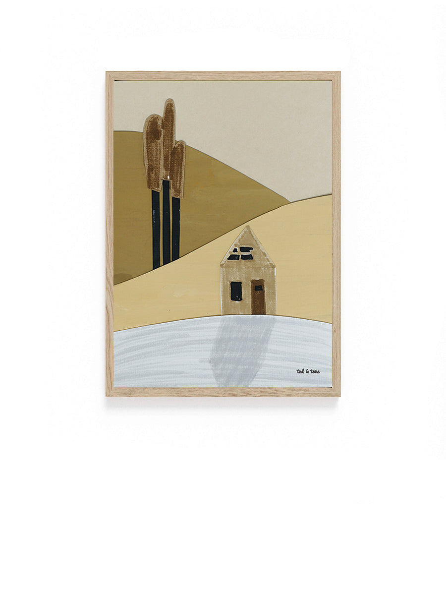 A4 Cottage Print
