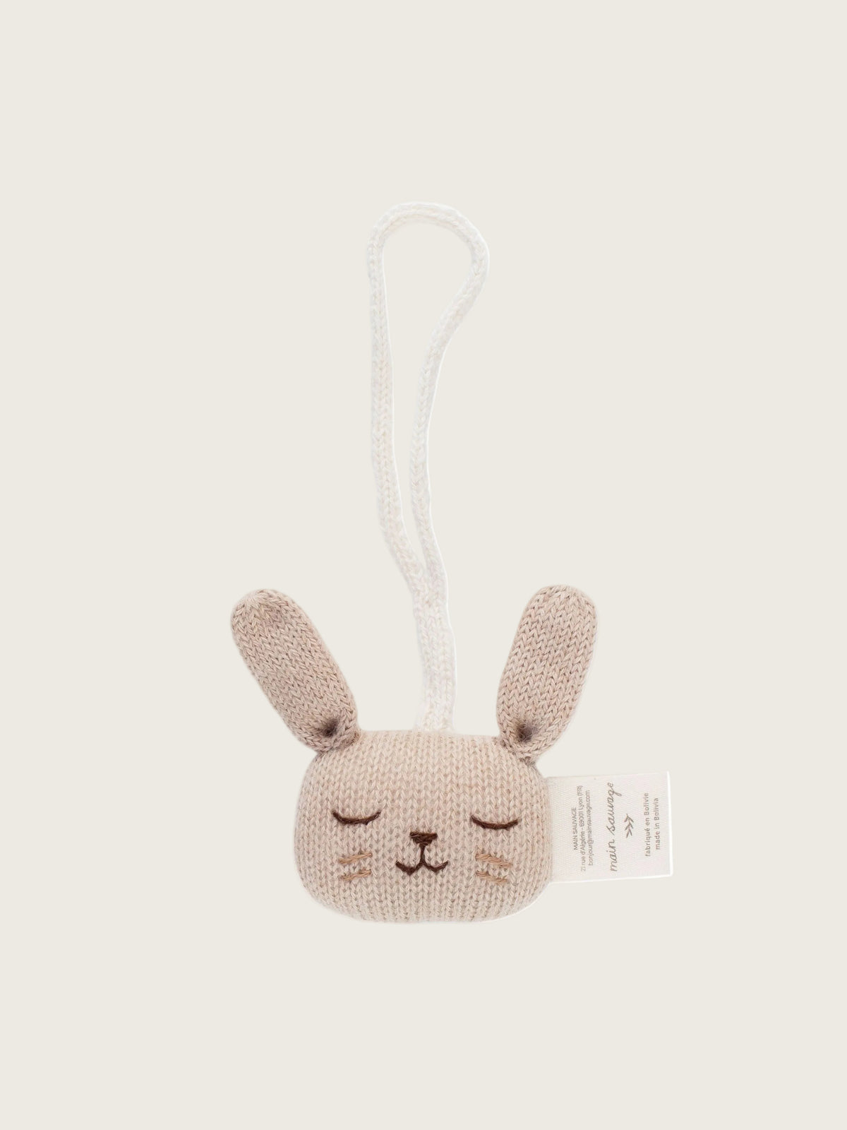 Bunny Hanging Rattle | Organic Zoo