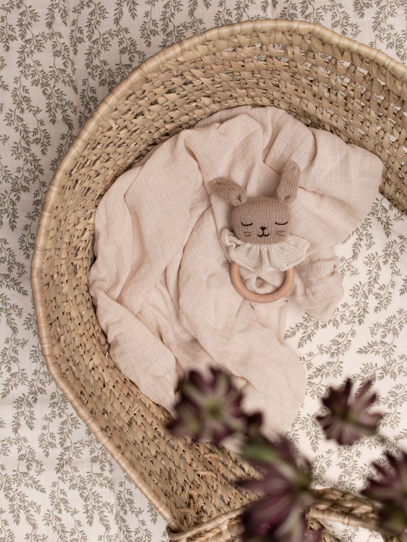 Bunny Teething Ring Sand