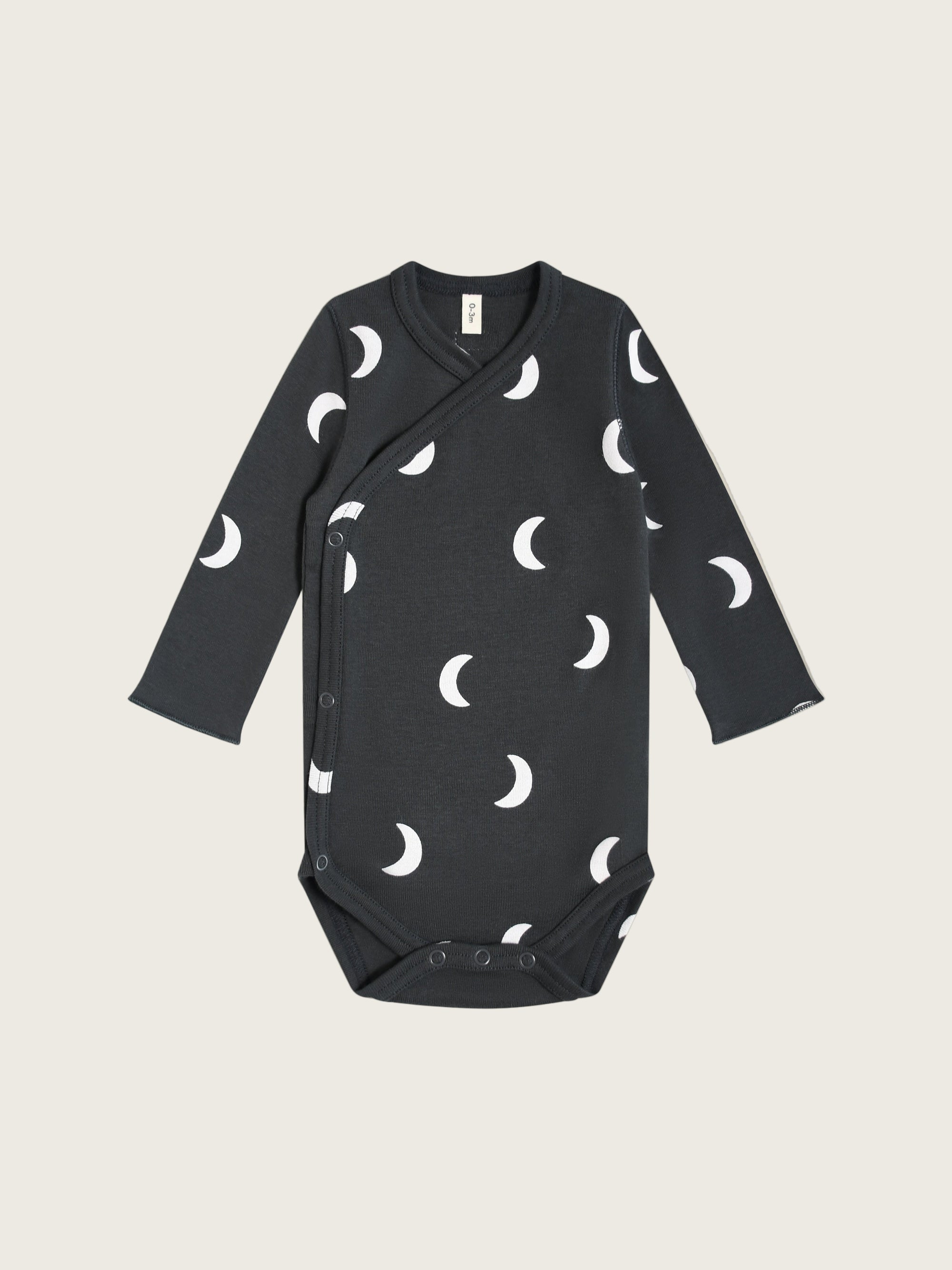 Black Midnight Wrap Baby Bodysuit