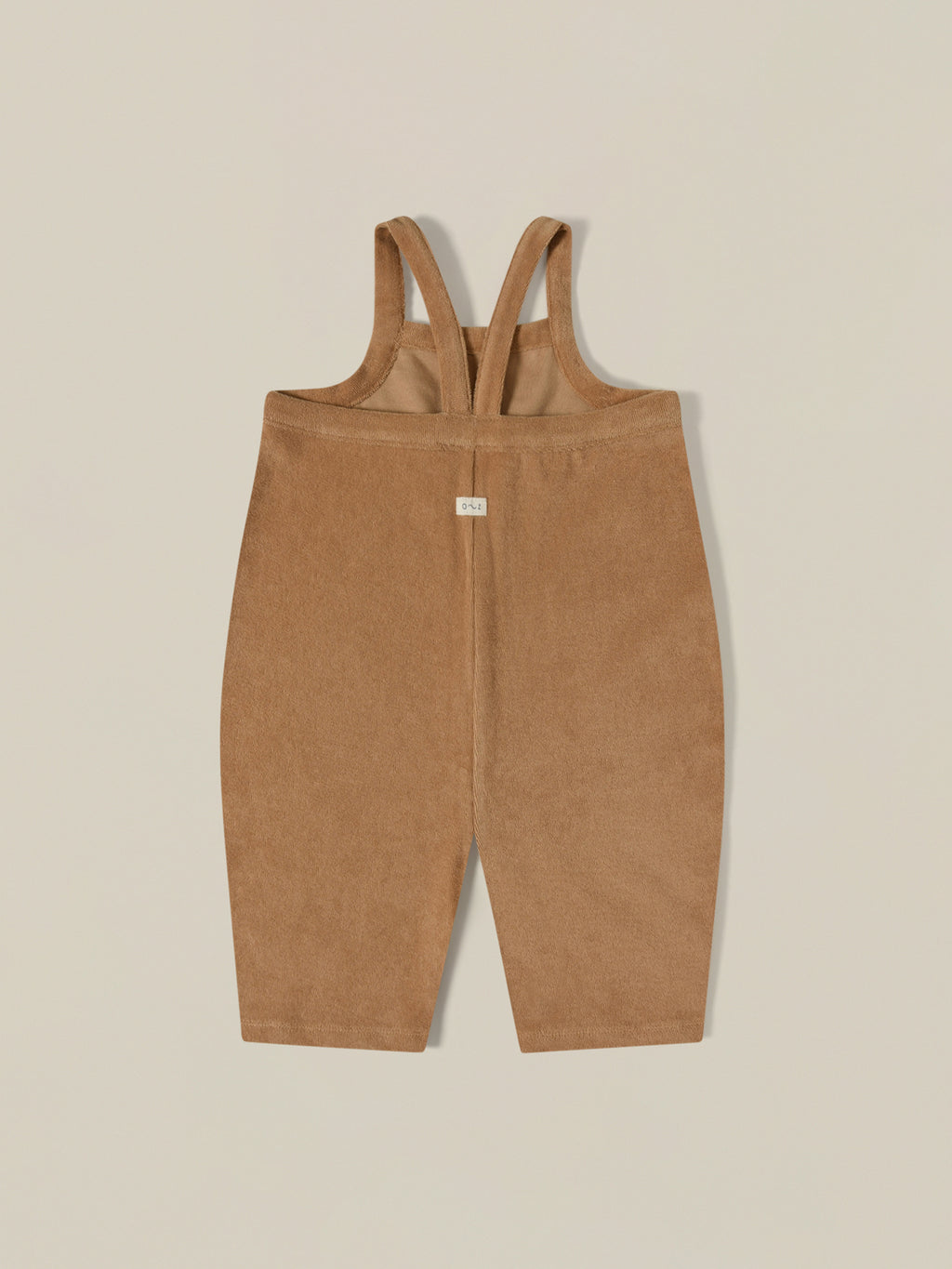 Gold Terry Cropped Dungarees | Organic Zoo