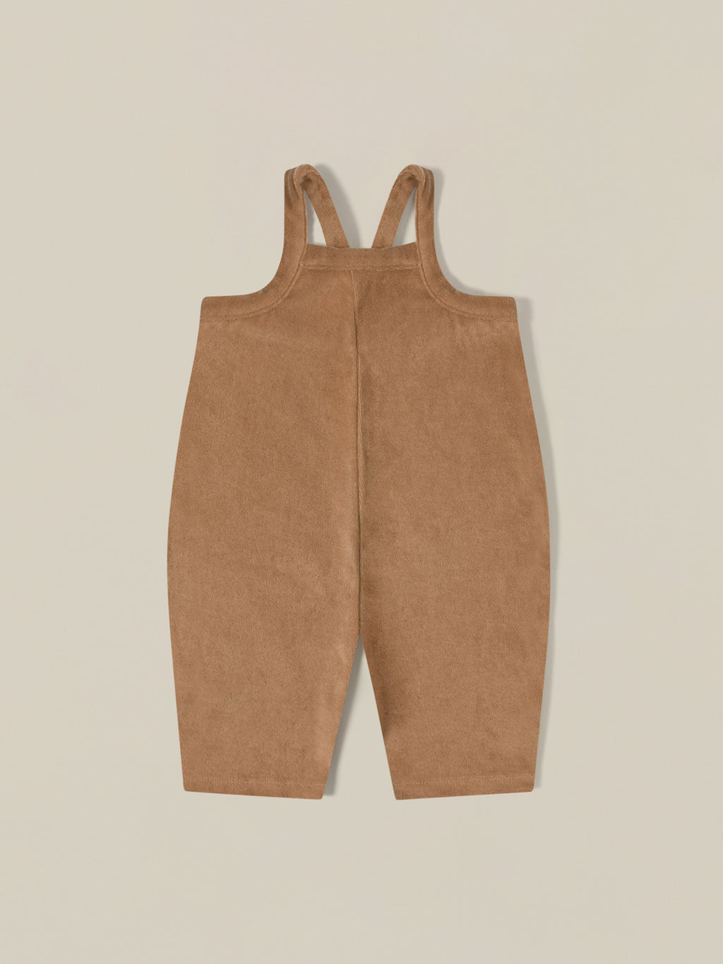 Gold Terry Cropped Dungarees | Organic Zoo