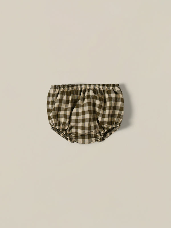 Olive Gingham Shortie 