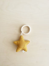 Star Rattle with a Wooden Ring