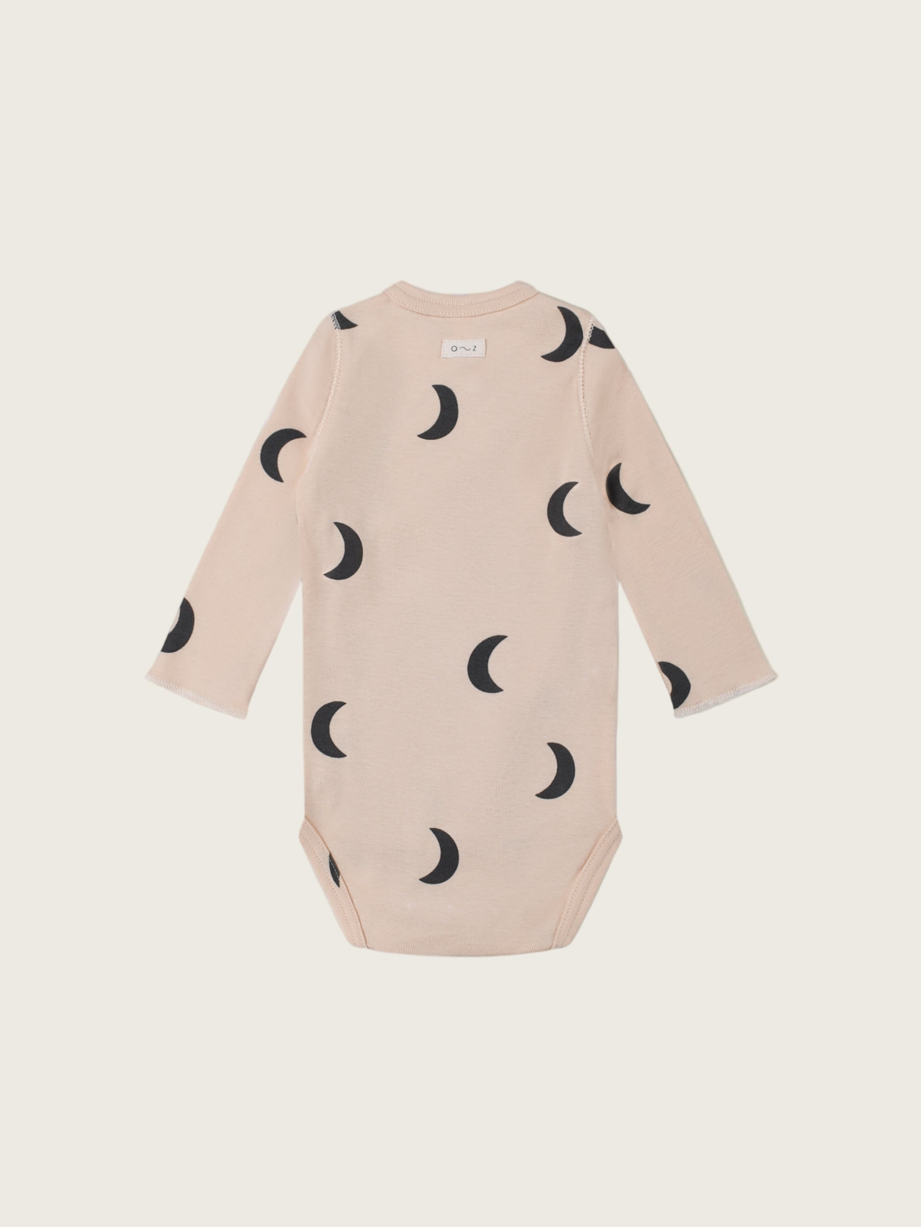 Midnight Swan Long Sleeve Organic Bodysuit with Frill