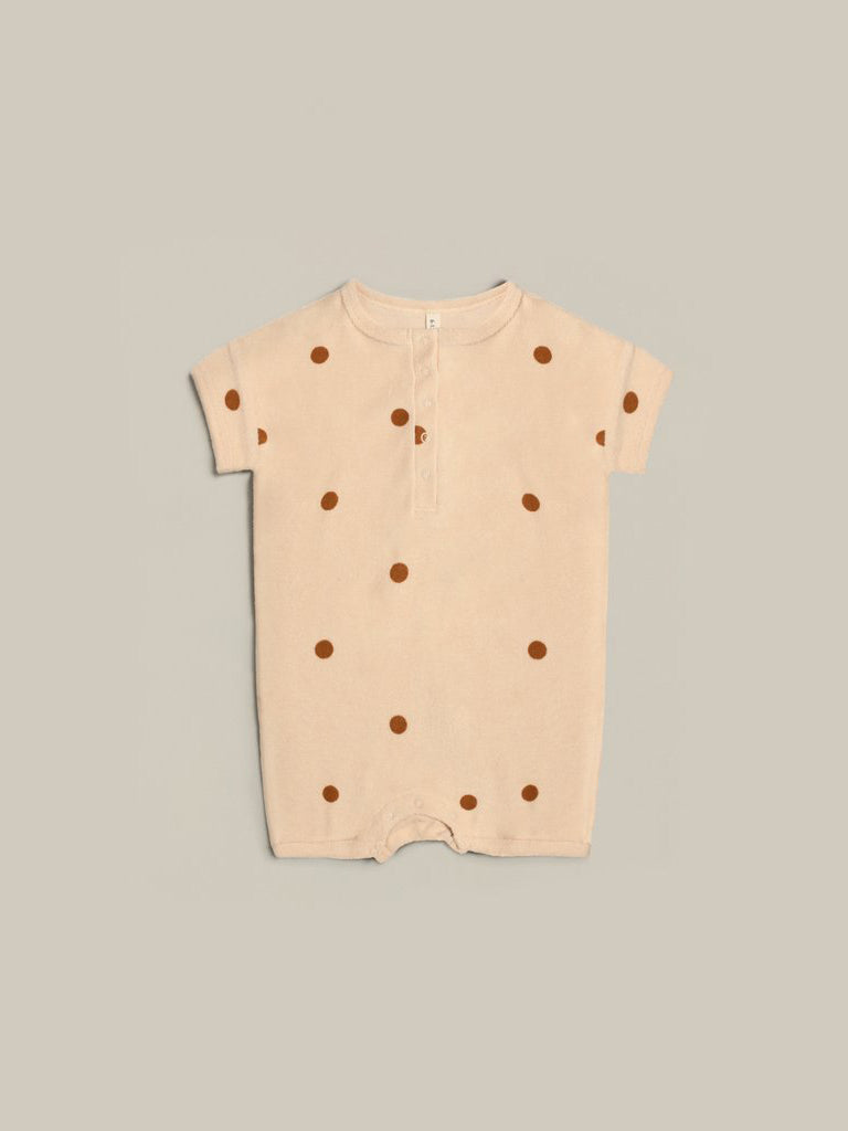 Spice Dots Terry Beach Romper