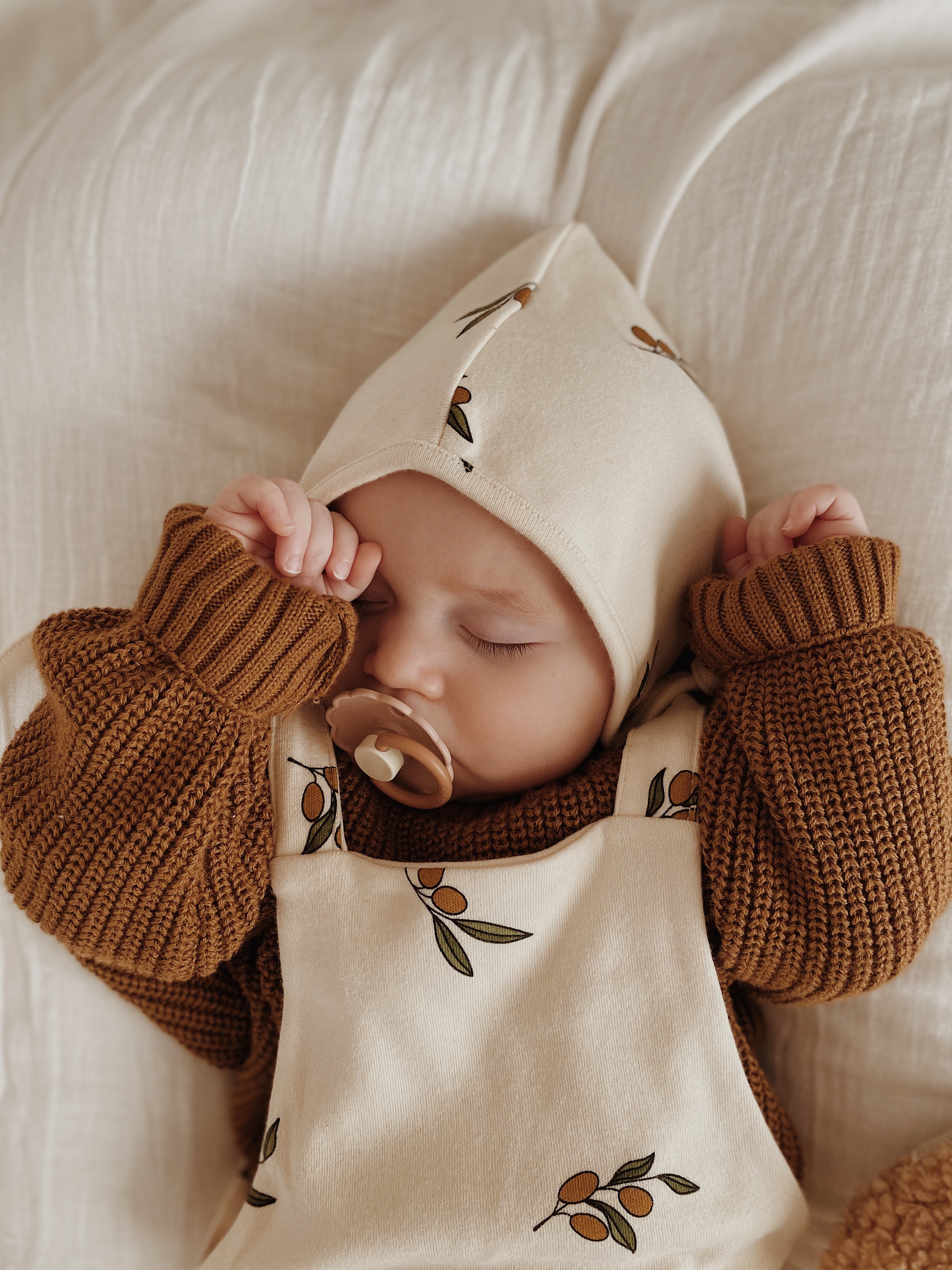 【はっち】　　organic zoo set 2-3y Olive Garden Pixie Bonnet | Organic Zoo
