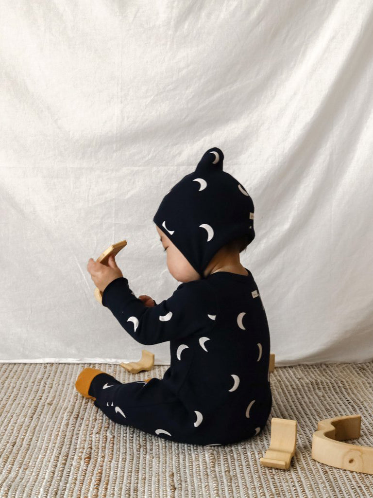 Navy Midnight Suit with contrast feet