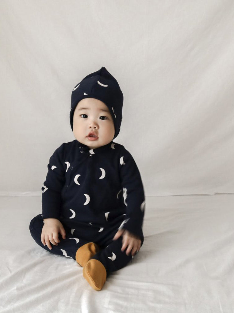 Navy Midnight Suit with contrast feet