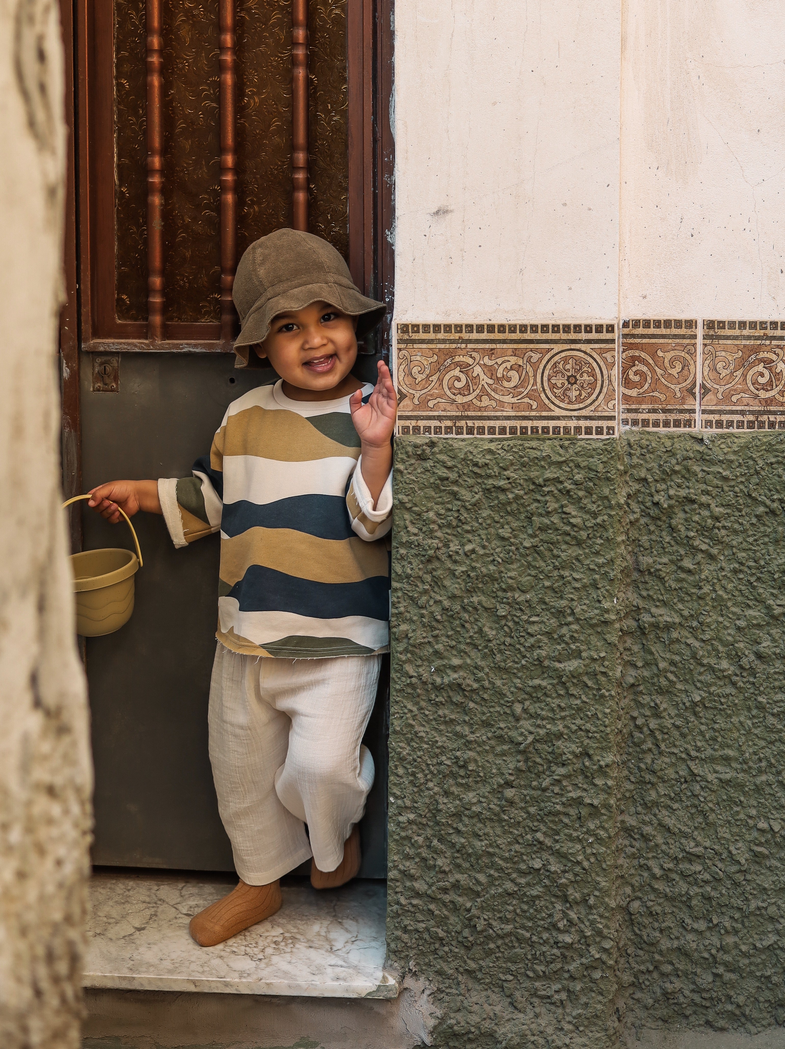 Olive Terry Bucket Sun Hat