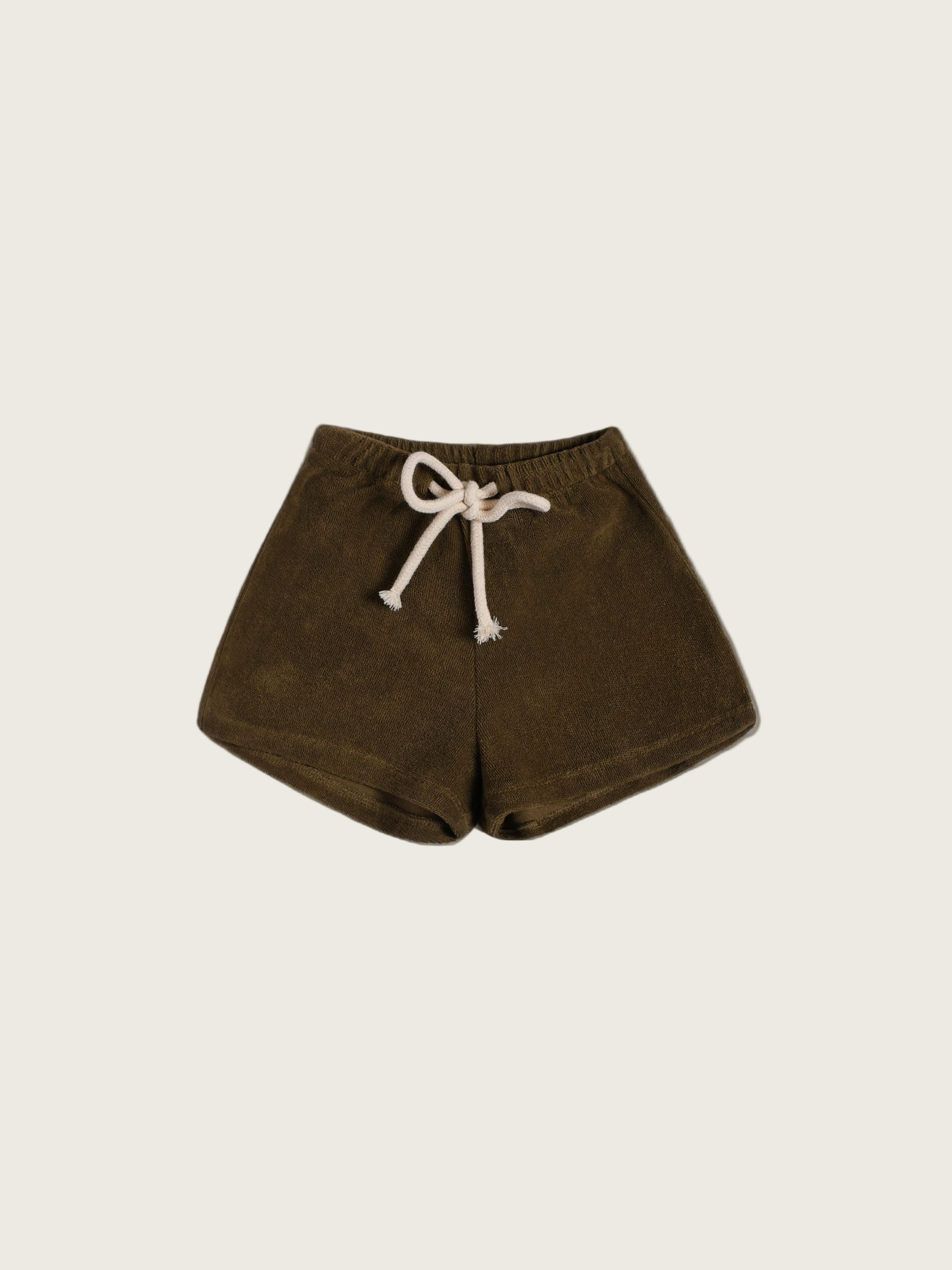 Terry Rope Olive Terry Rope Shorts | Organic Zoo